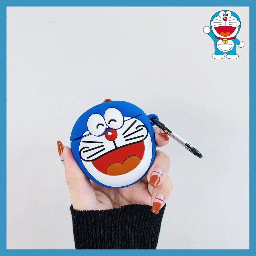 Airpod's 1 Cute Cartoon Silicone Apple Airpod's Case Cover ( Airpods Not Included ) Doraemon - Guleel