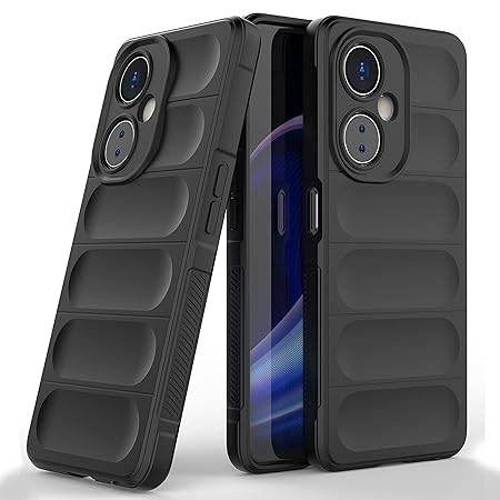 OnePlus Nord CE 3 Lite 5G Liquid Silicon Back Case- Black - Guleel