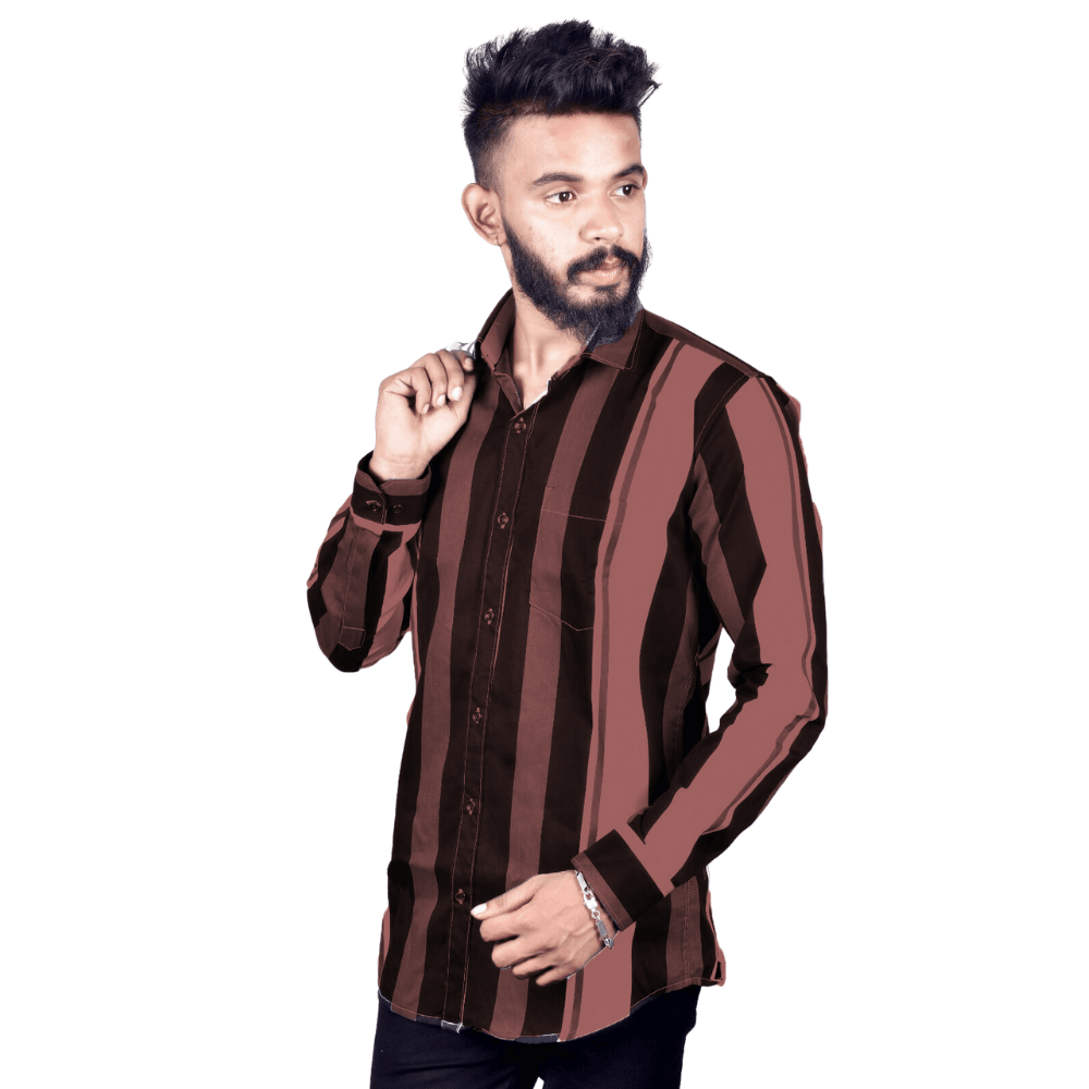 Regular Fit Solid Cotton Lycra Shirt for Men Long Sleeves - Multicolor - Guleel