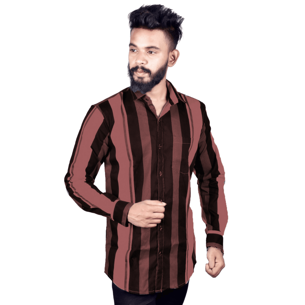 Regular Fit Solid Cotton Lycra Shirt for Men Long Sleeves - Multicolor - Guleel