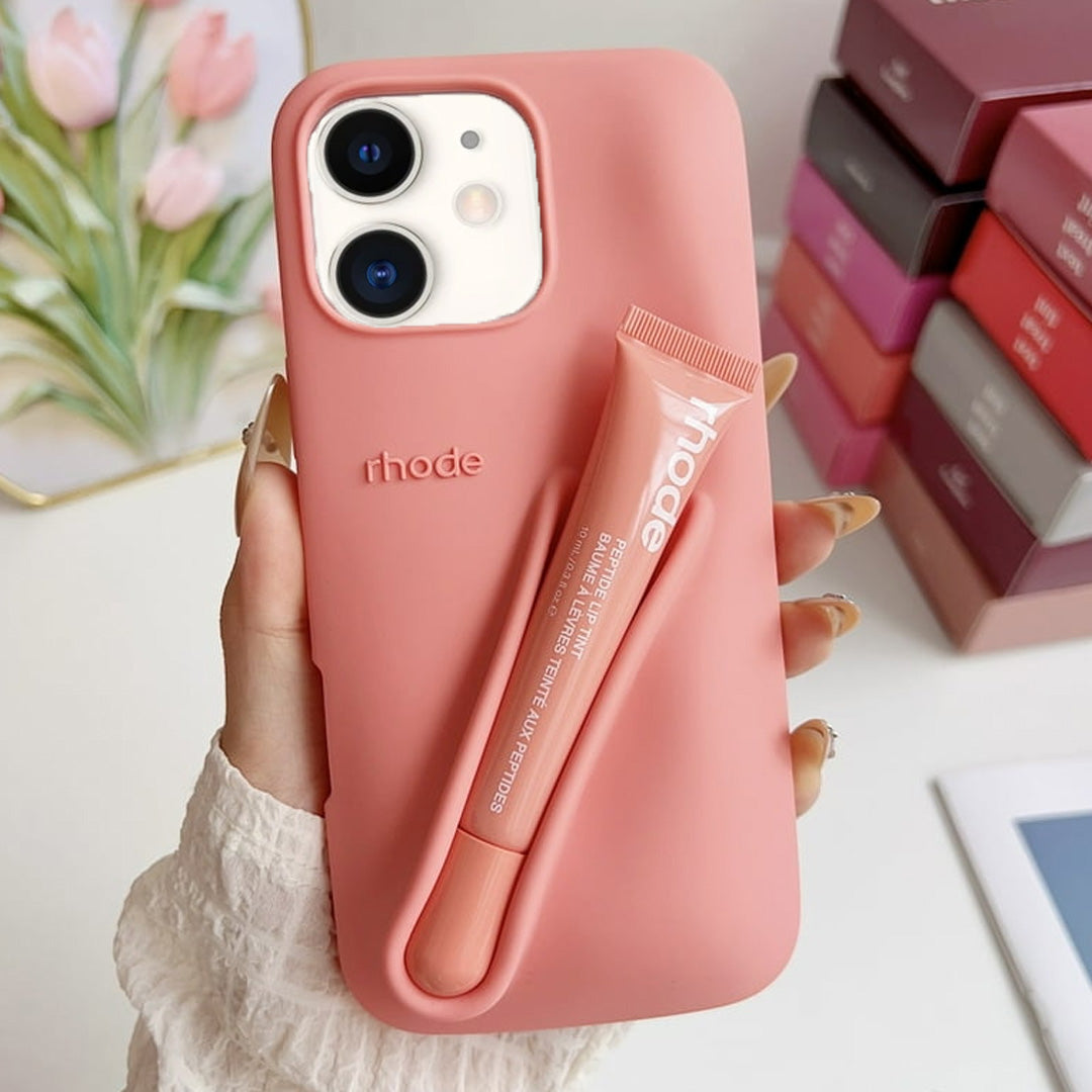 Premium 3D Silicon Lip Gloss Phone Case with FREE Tinted Lip Balm