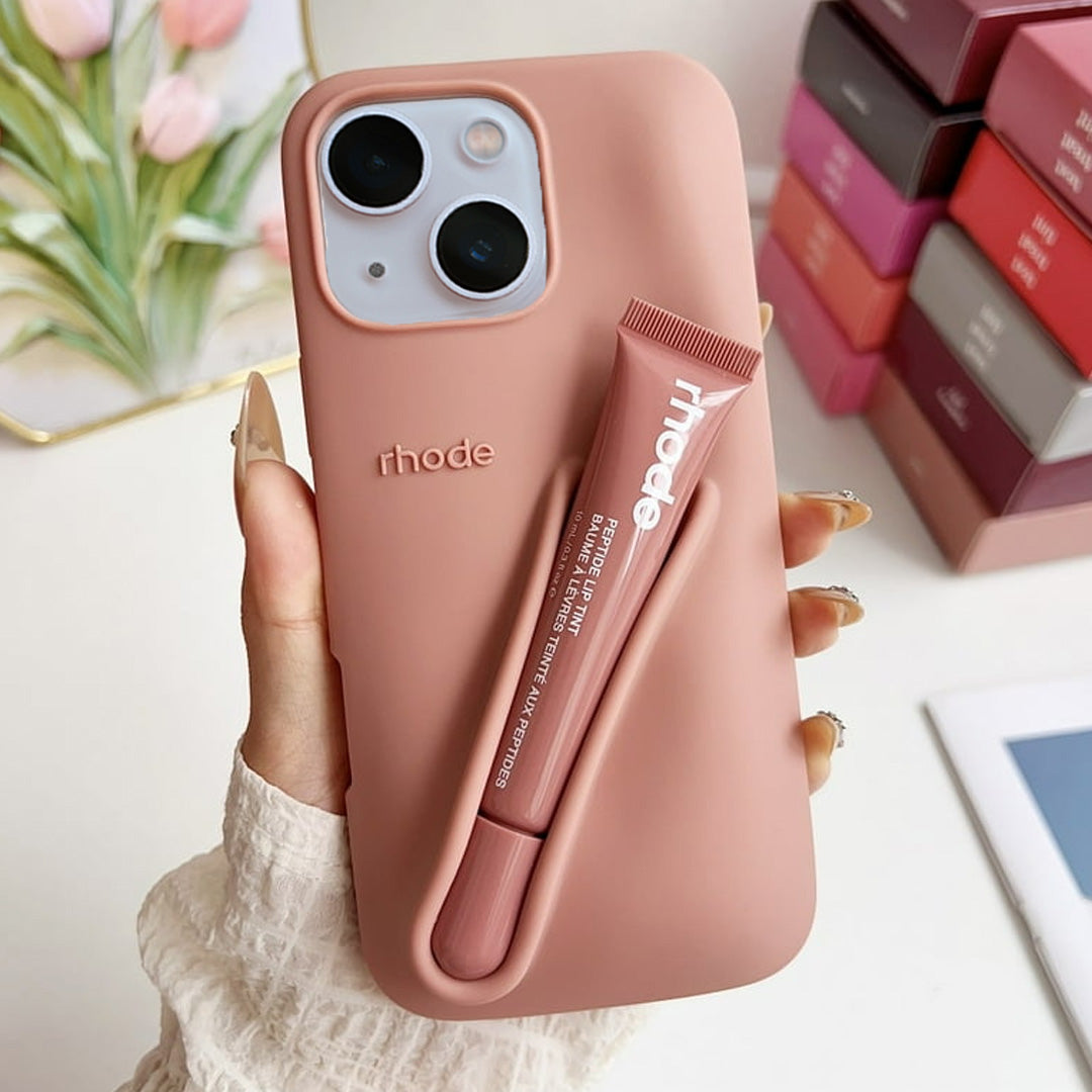 Premium 3D Silicon Lip Gloss Phone Case with FREE Tinted Lip Balm