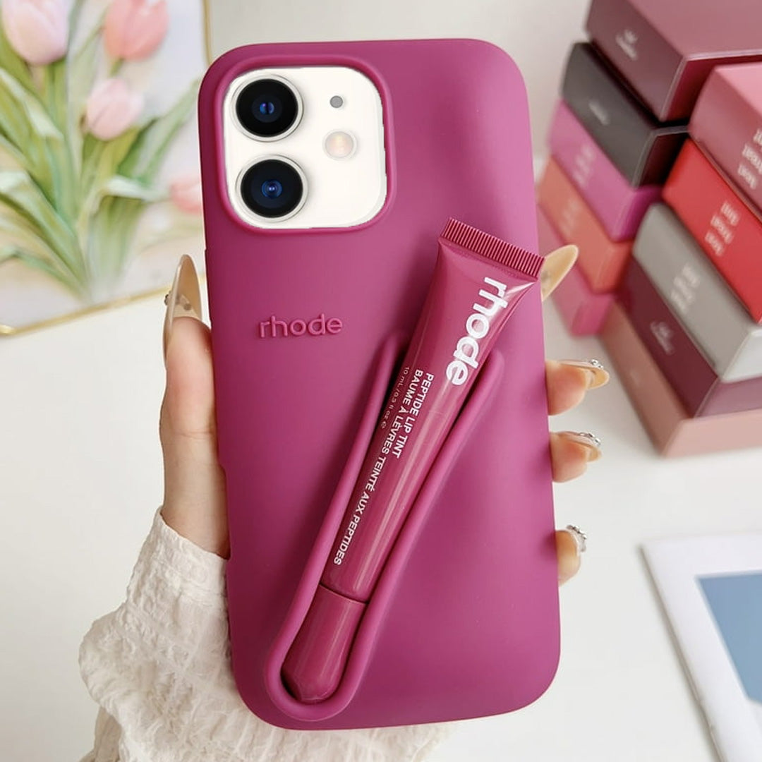 Premium 3D Silicon Lip Gloss Phone Case with FREE Tinted Lip Balm