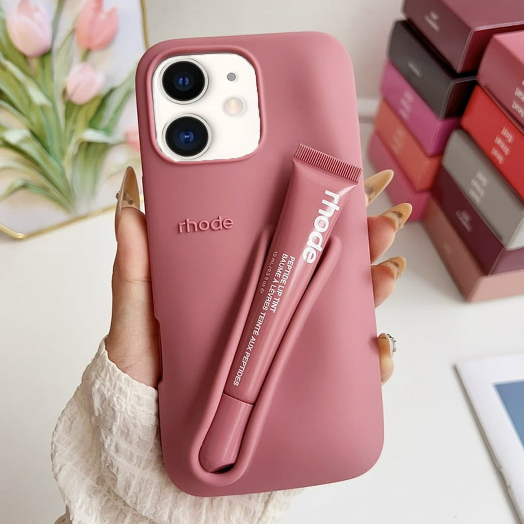 Premium 3D Silicon Lip Gloss Phone Case with FREE Tinted Lip Balm