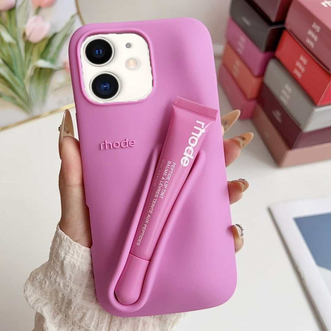 Premium 3D Silicon Lip Gloss Phone Case with FREE Tinted Lip Balm