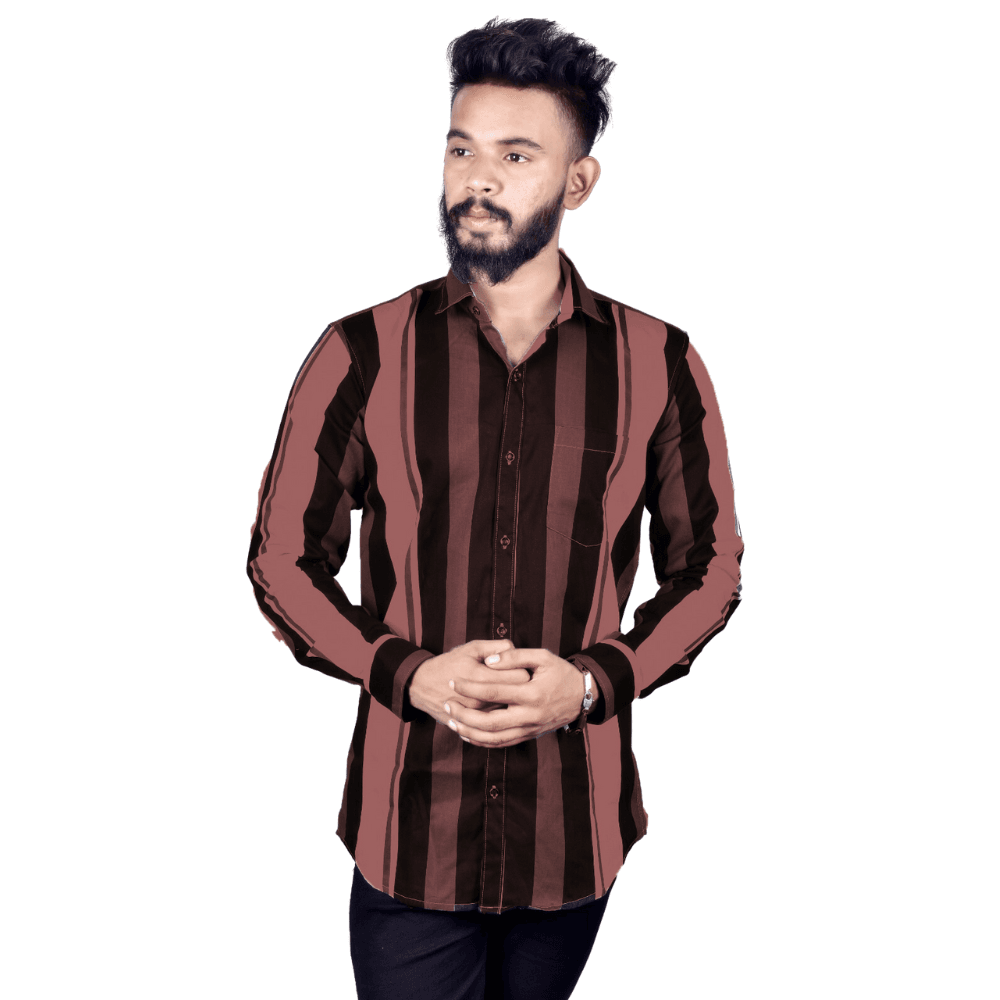 Regular Fit Solid Cotton Lycra Shirt for Men Long Sleeves - Multicolor - Guleel