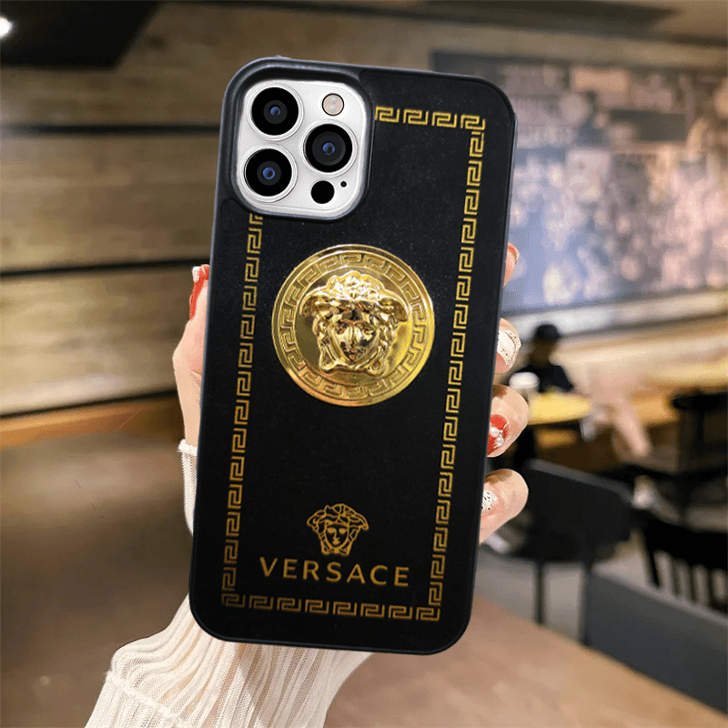 Limited Edition Versace Iphone 12 Pro Max 24k Gold 24K Gold Cover