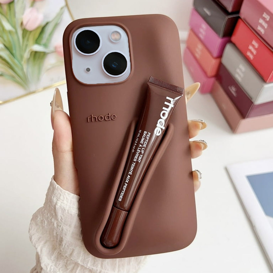 Premium 3D Silicon Lip Gloss Phone Case with FREE Tinted Lip Balm