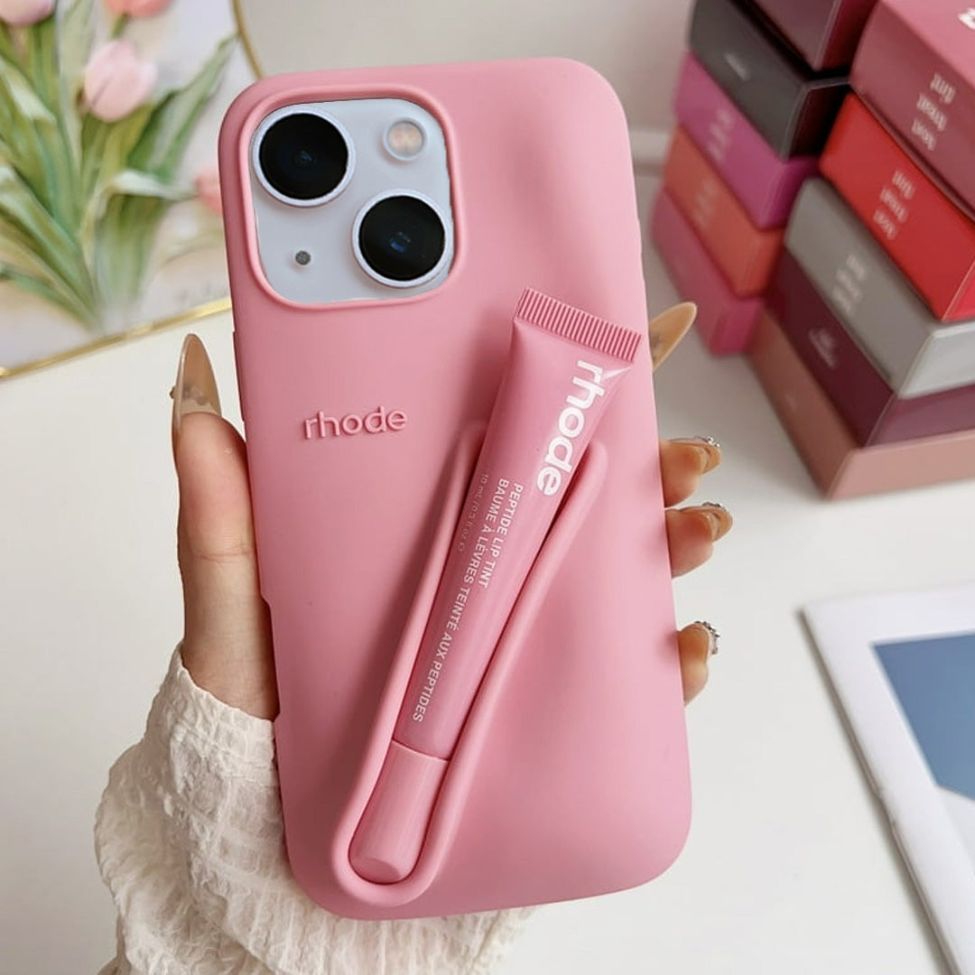 Premium 3D Silicon Lip Gloss Phone Case with FREE Tinted Lip Balm