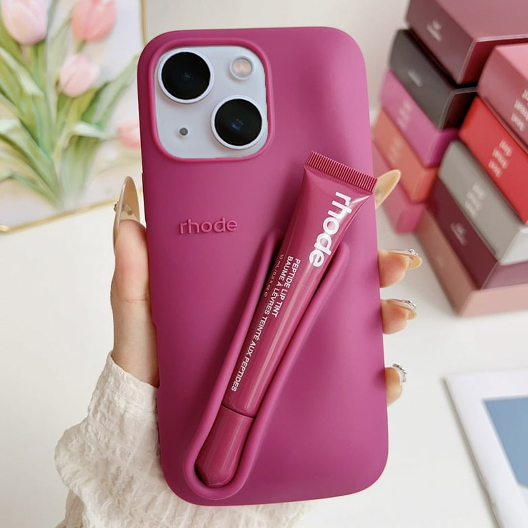 Premium 3D Silicon Lip Gloss Phone Case with FREE Tinted Lip Balm