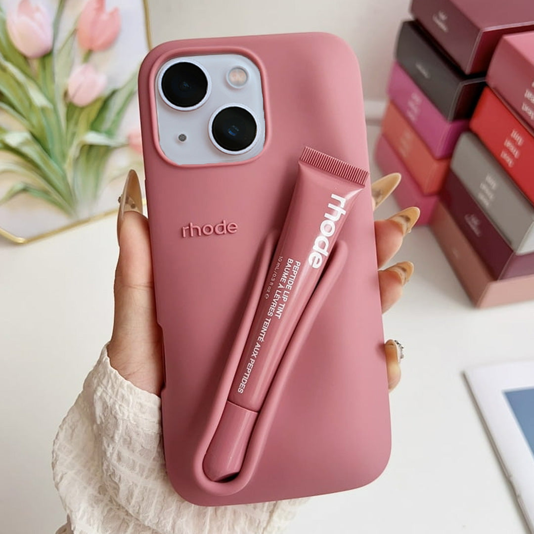 Premium 3D Silicon Lip Gloss Phone Case with FREE Tinted Lip Balm