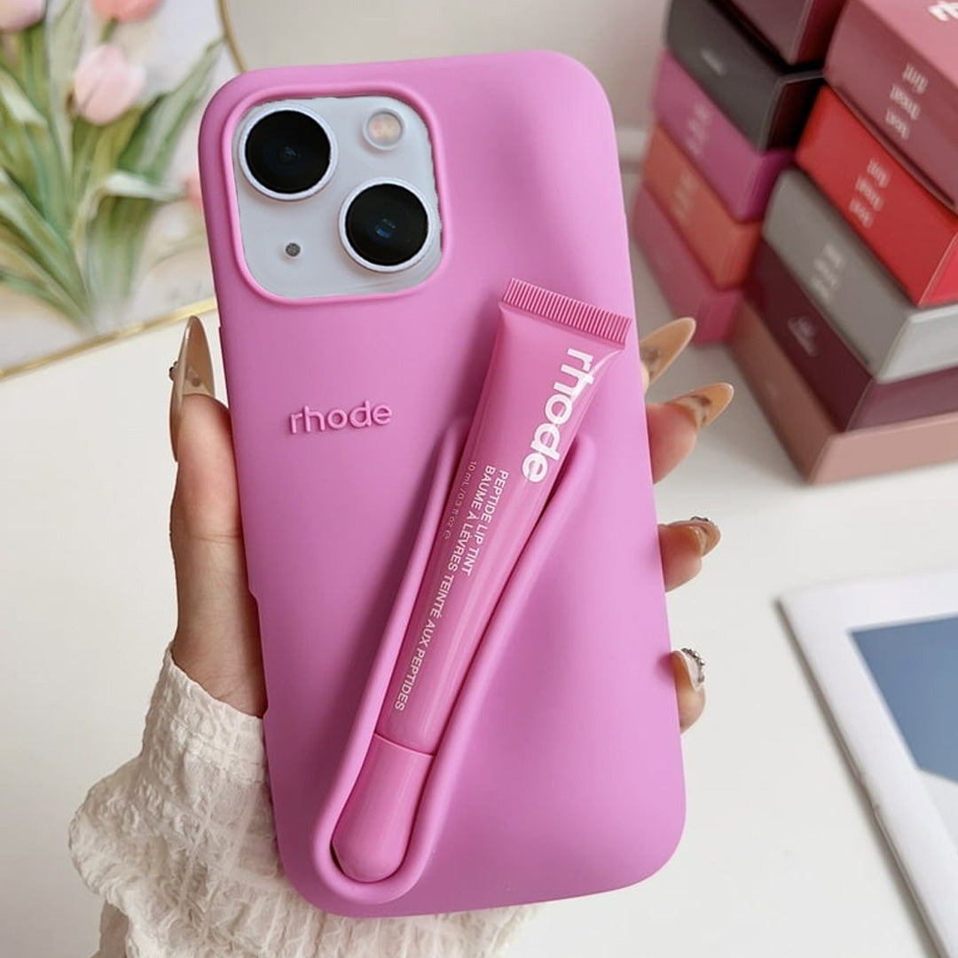 Premium 3D Silicon Lip Gloss Phone Case with FREE Tinted Lip Balm