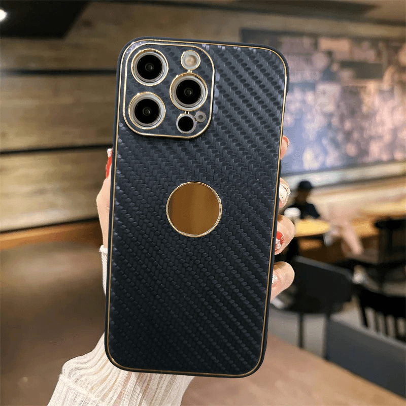 iPhone 13 Pro Premium Shockproof Leather Case - Black - Guleel