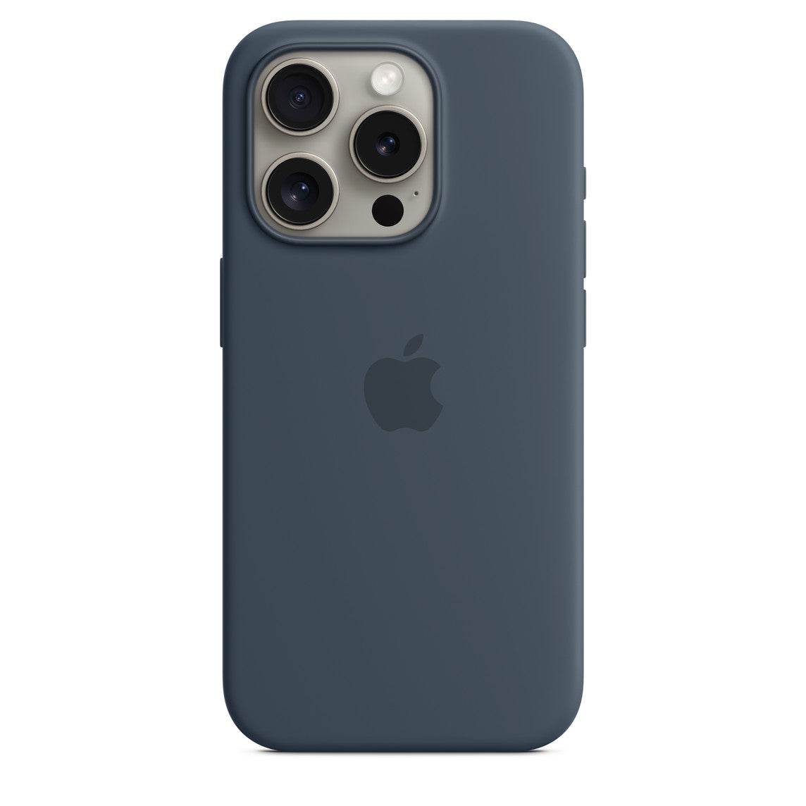 iPhone 15 Pro Premium Silicone Case - Storm Blue - Guleel