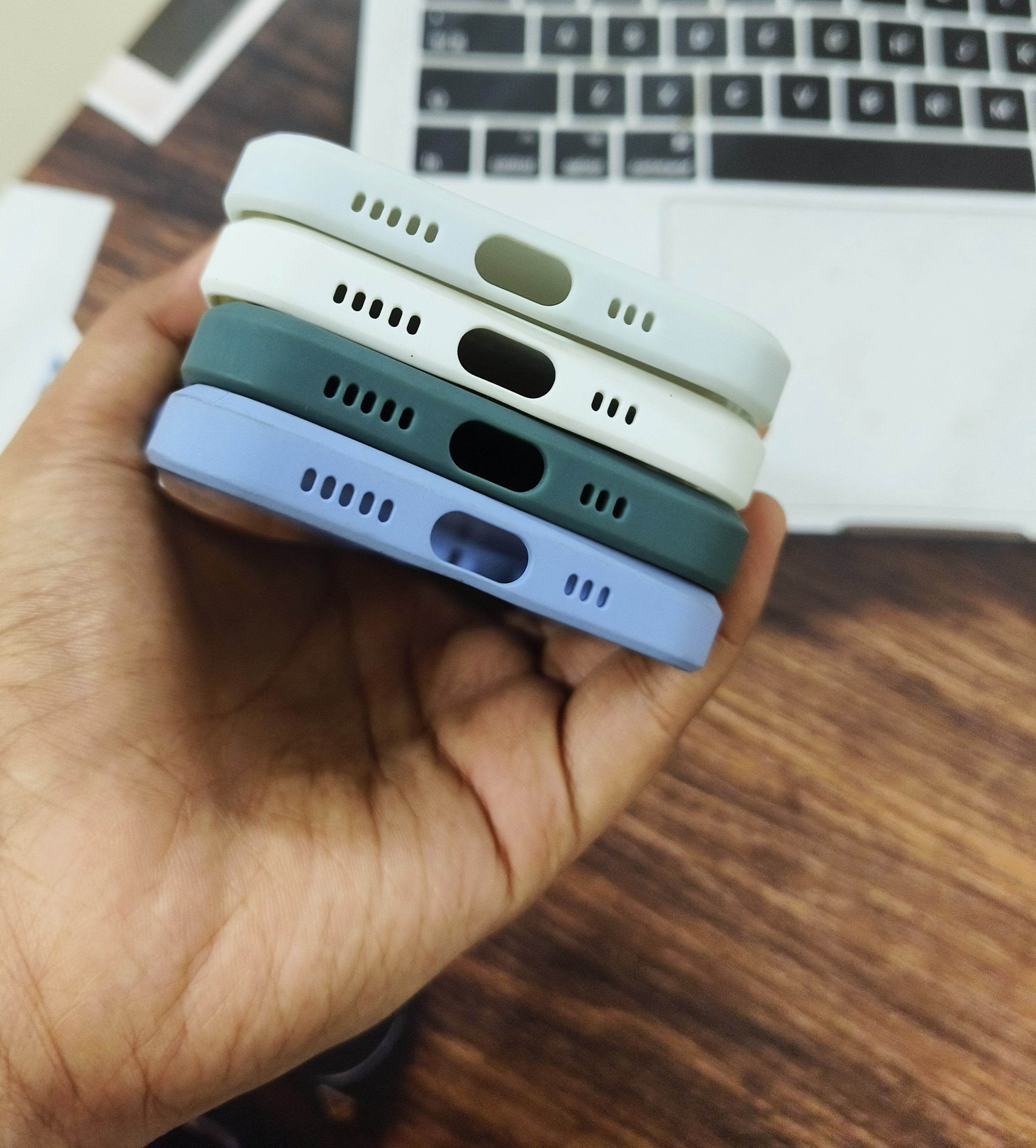 iPhone 12 Pro Premium Glass Camera Protection Case - Sky Blue - Guleel