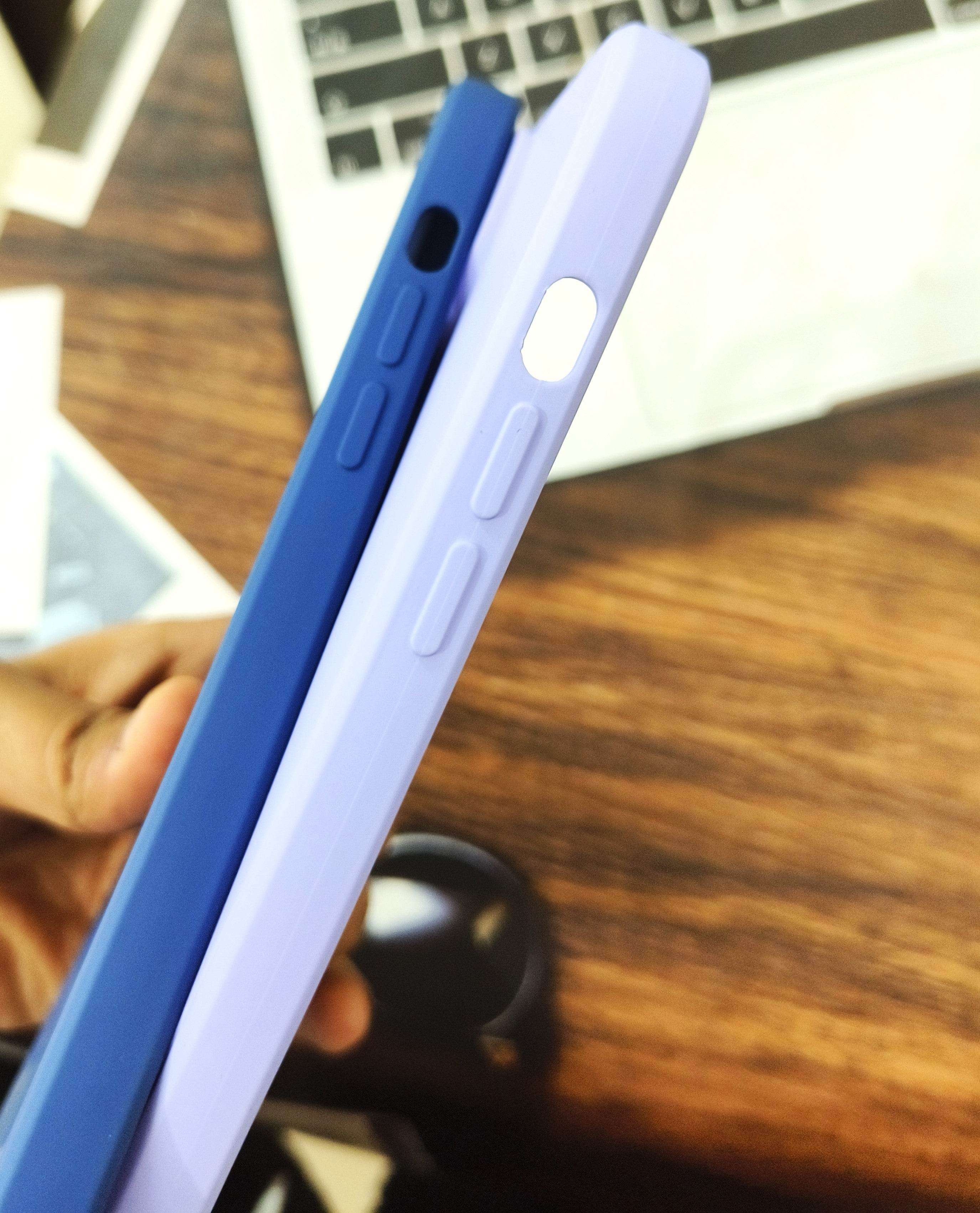 iPhone 13 Pro Max Premium Silicone Logo Camera Protection Case - Lavender - Guleel