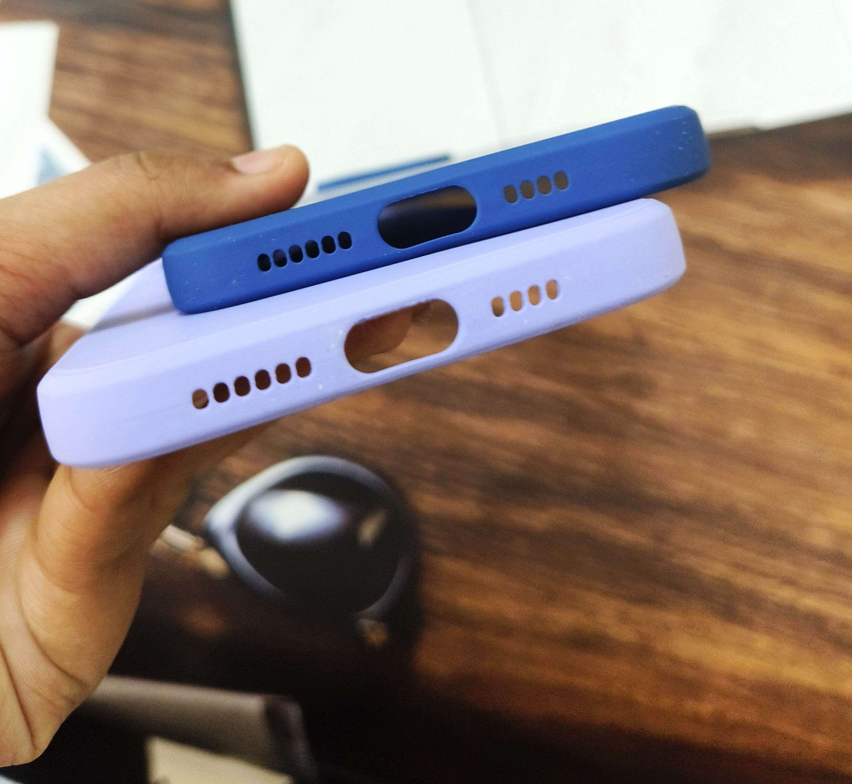 iPhone 13 Pro Max Premium Silicone Logo Camera Protection Case - Lavender - Guleel