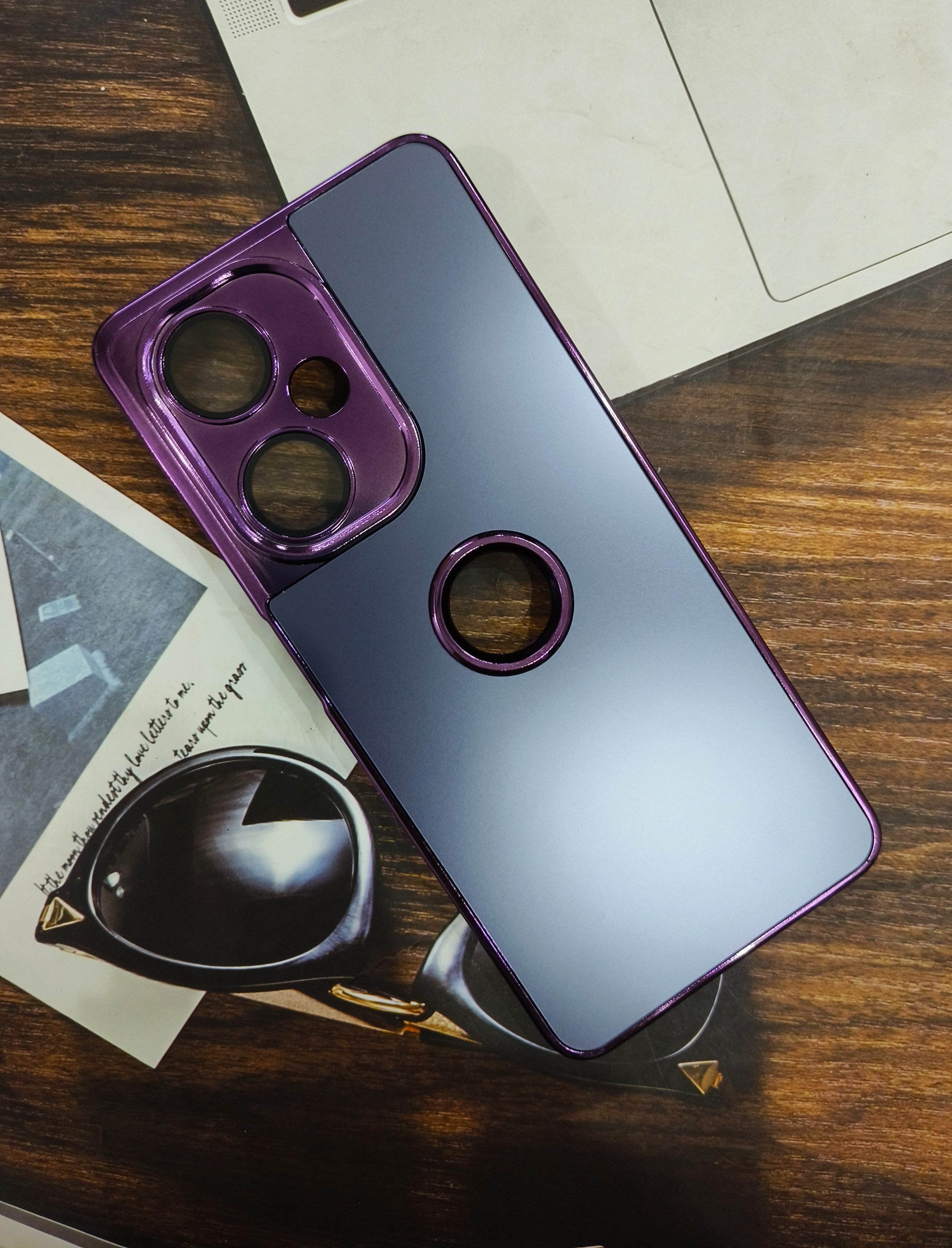 OnePlus CE 3 Lite Premium Silicone Scratch Proof Case Cover - Matte Purple - Guleel
