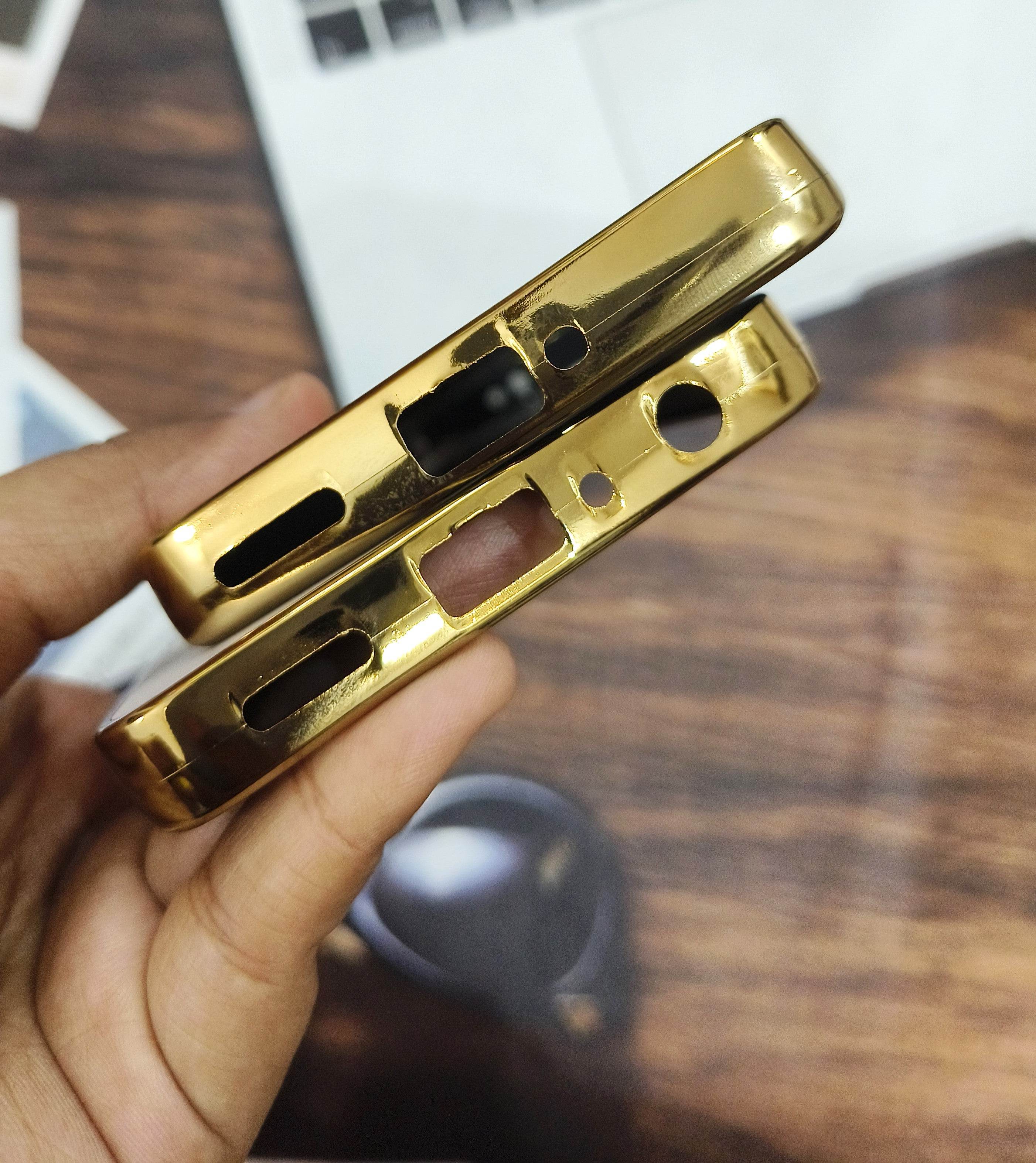 OnePlus 11R 5G Premium Silicone Scratch Proof Case Cover - Gold - Guleel