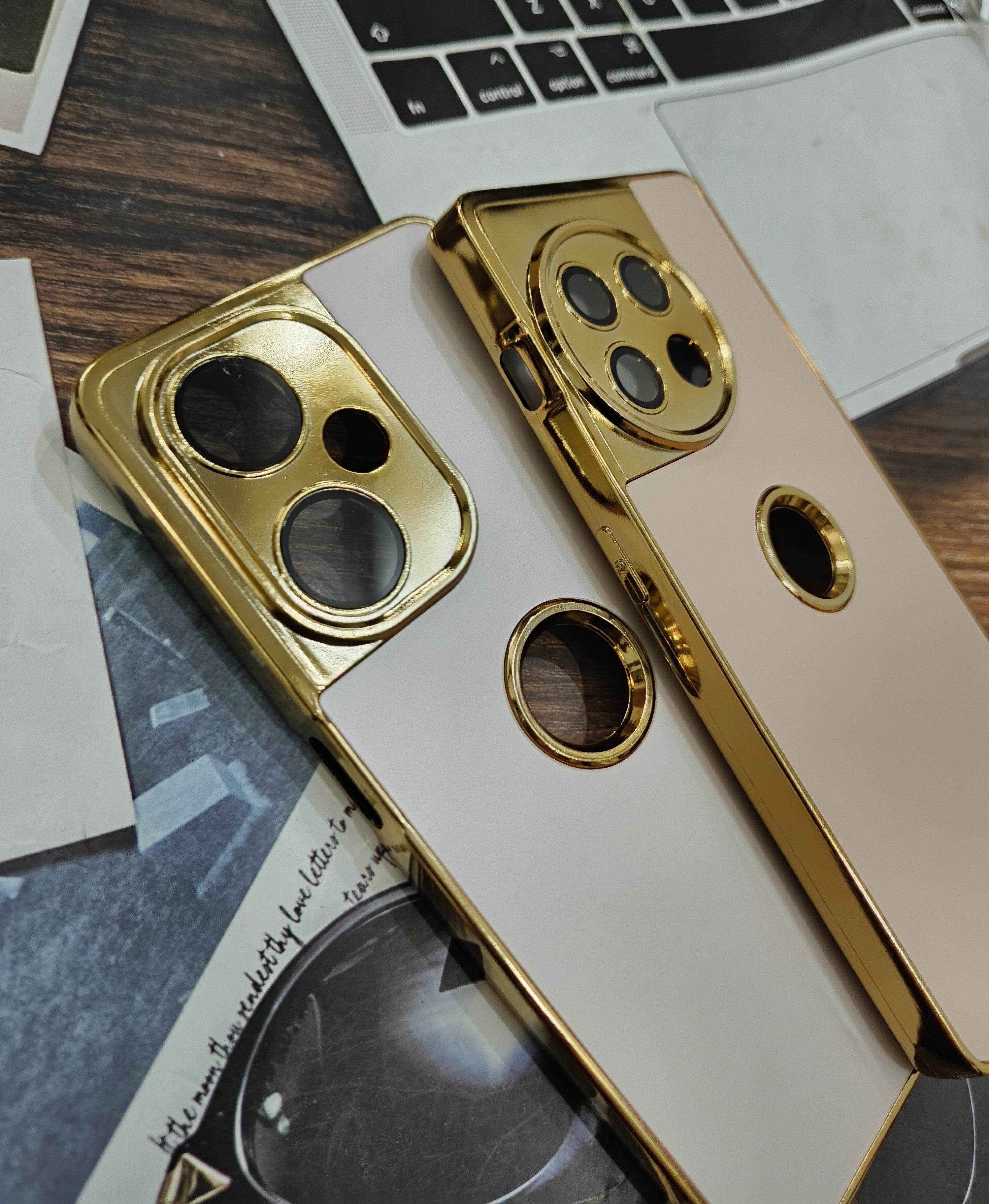 Vivo V27 Pro 5G Premium Silicone Scratch Proof Case Cover - Gold - Guleel