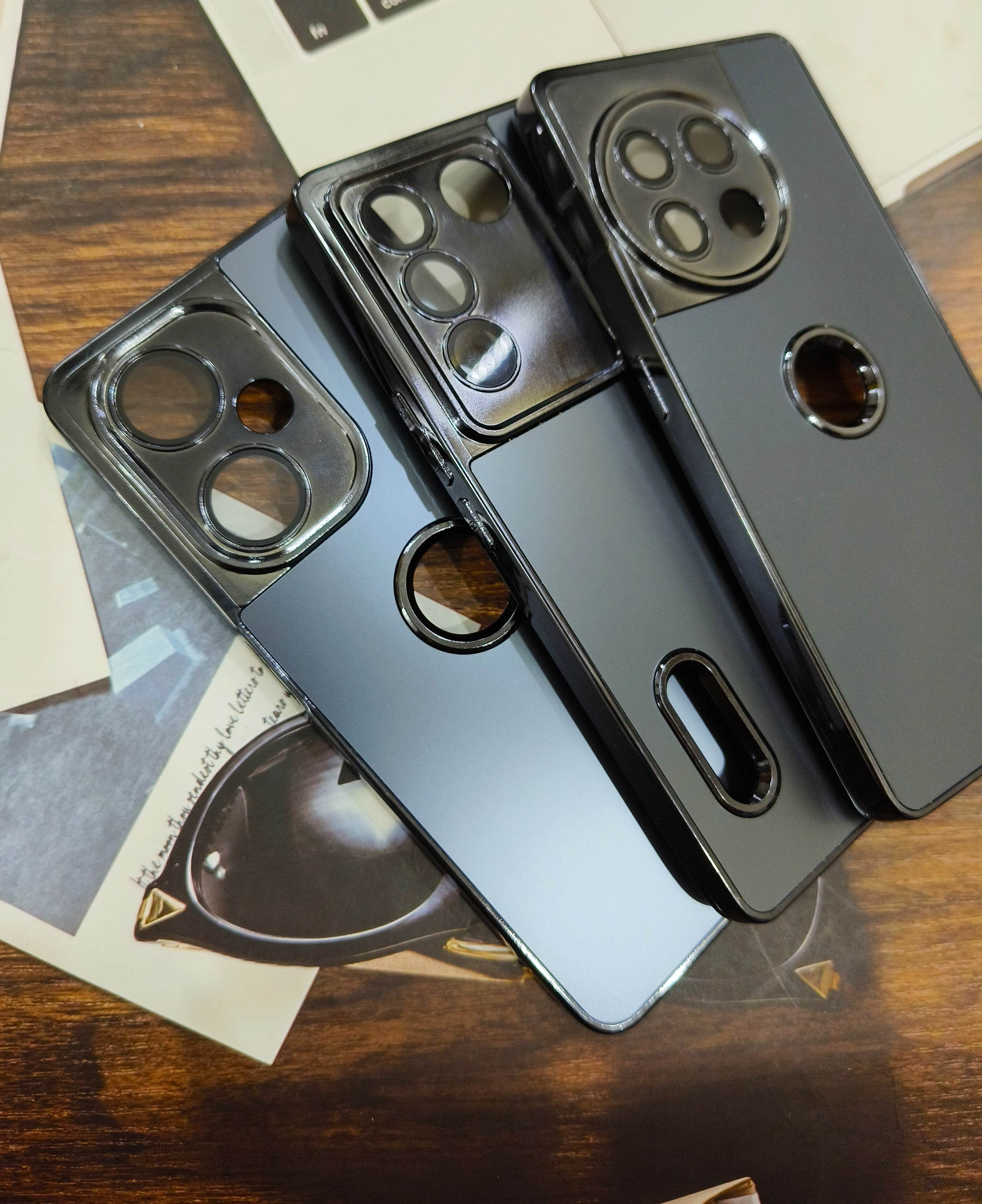 Vivo V27 Pro Premium Silicone Scratch Proof Case Cover - Matte Black - Guleel