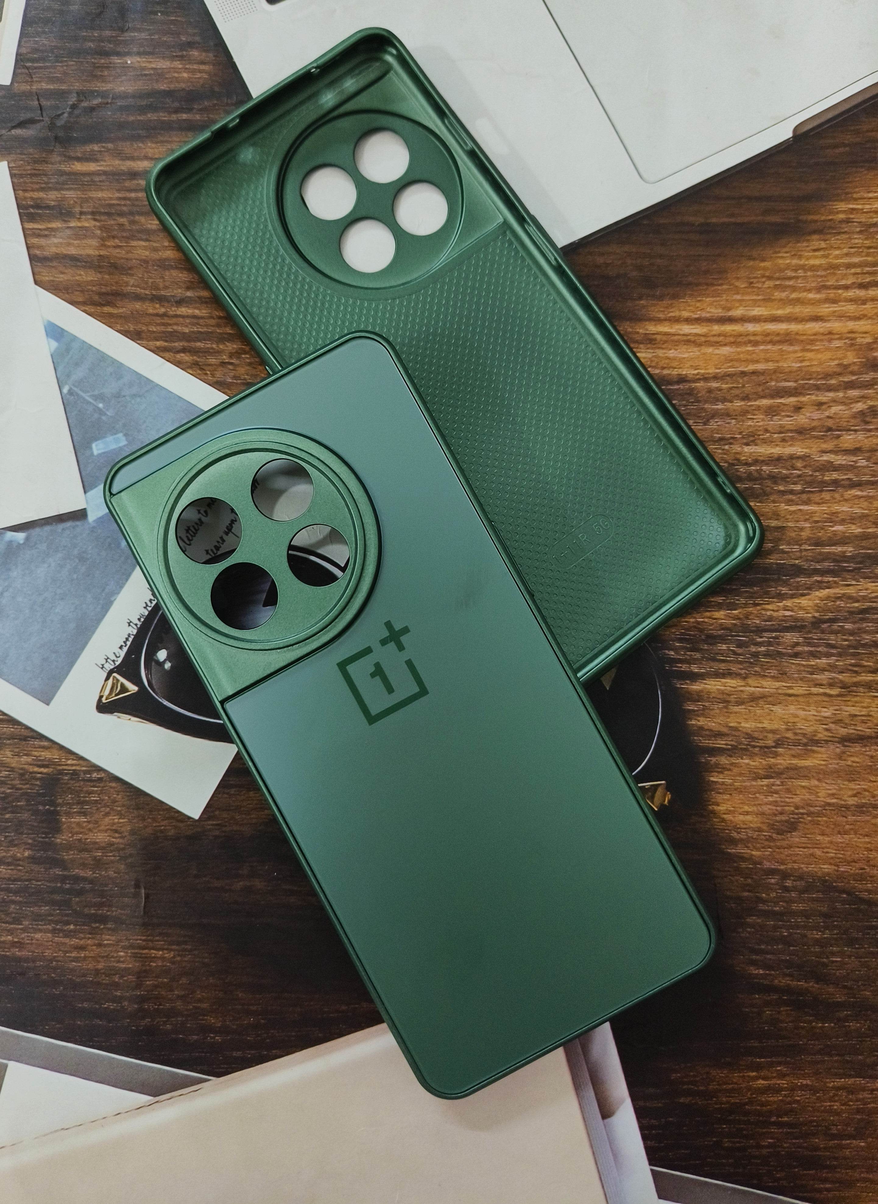 OnePlus 11 5G Premium Magsafe Scratch Proof Matte Finish Case – Dark Green - Guleel
