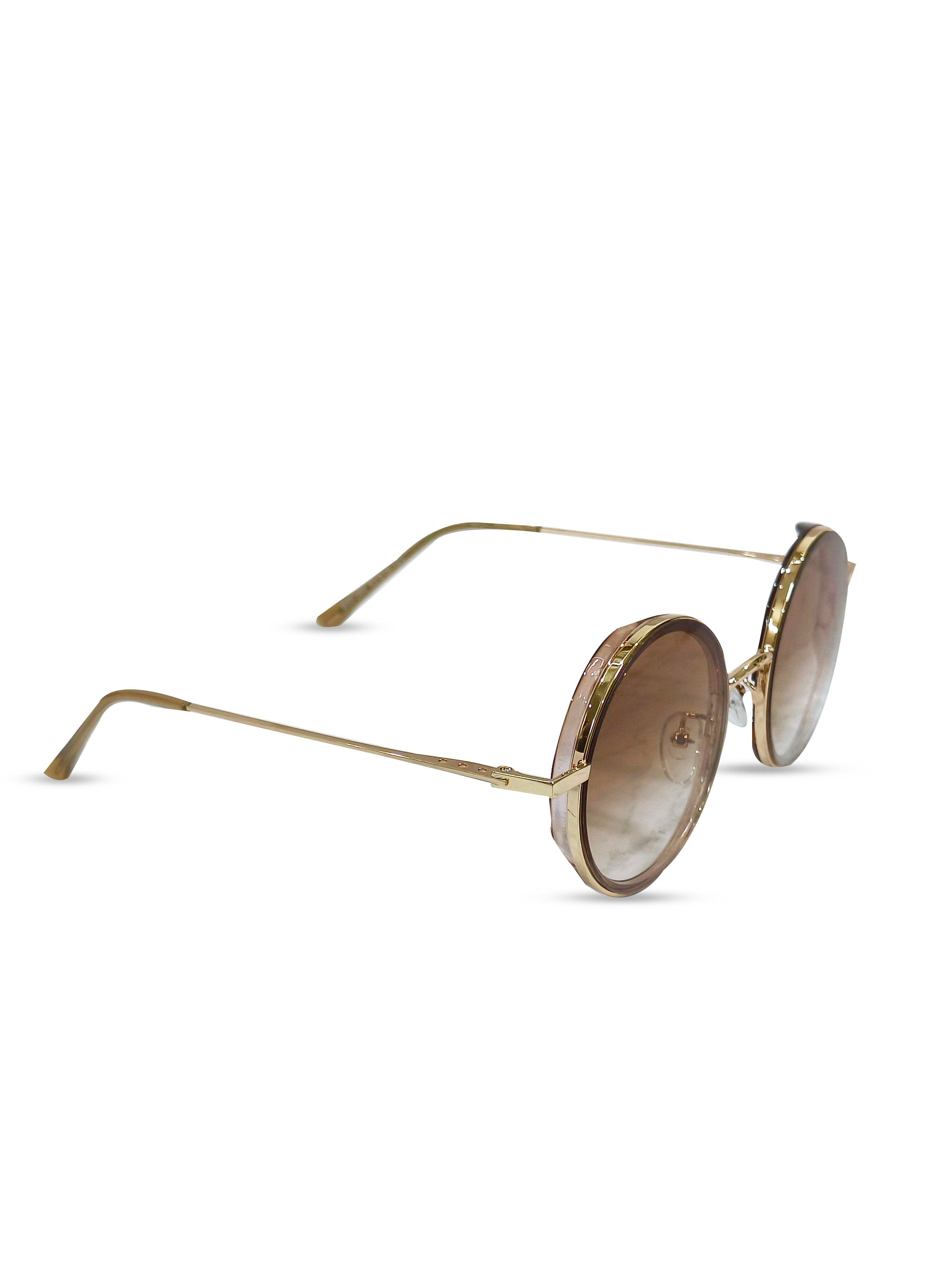 EYEWEAR Unisex Adult Stylish Sunglasses - Gold - Guleel