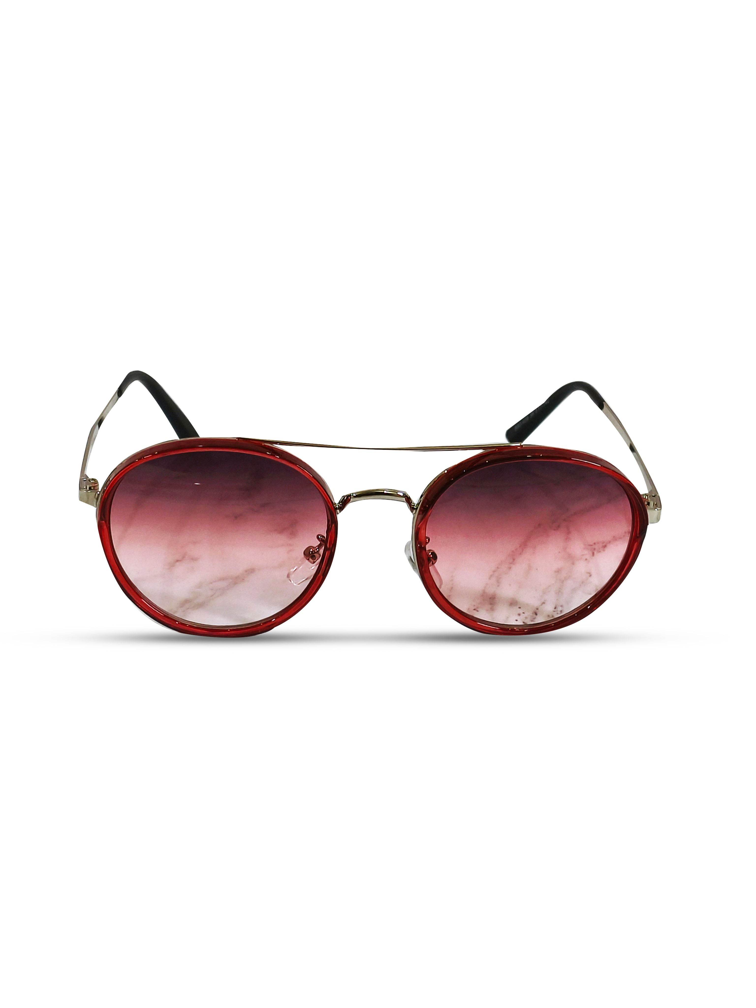 EYEWEAR Unisex Adult Stylish Sunglasses - Red Black Gradient - Guleel