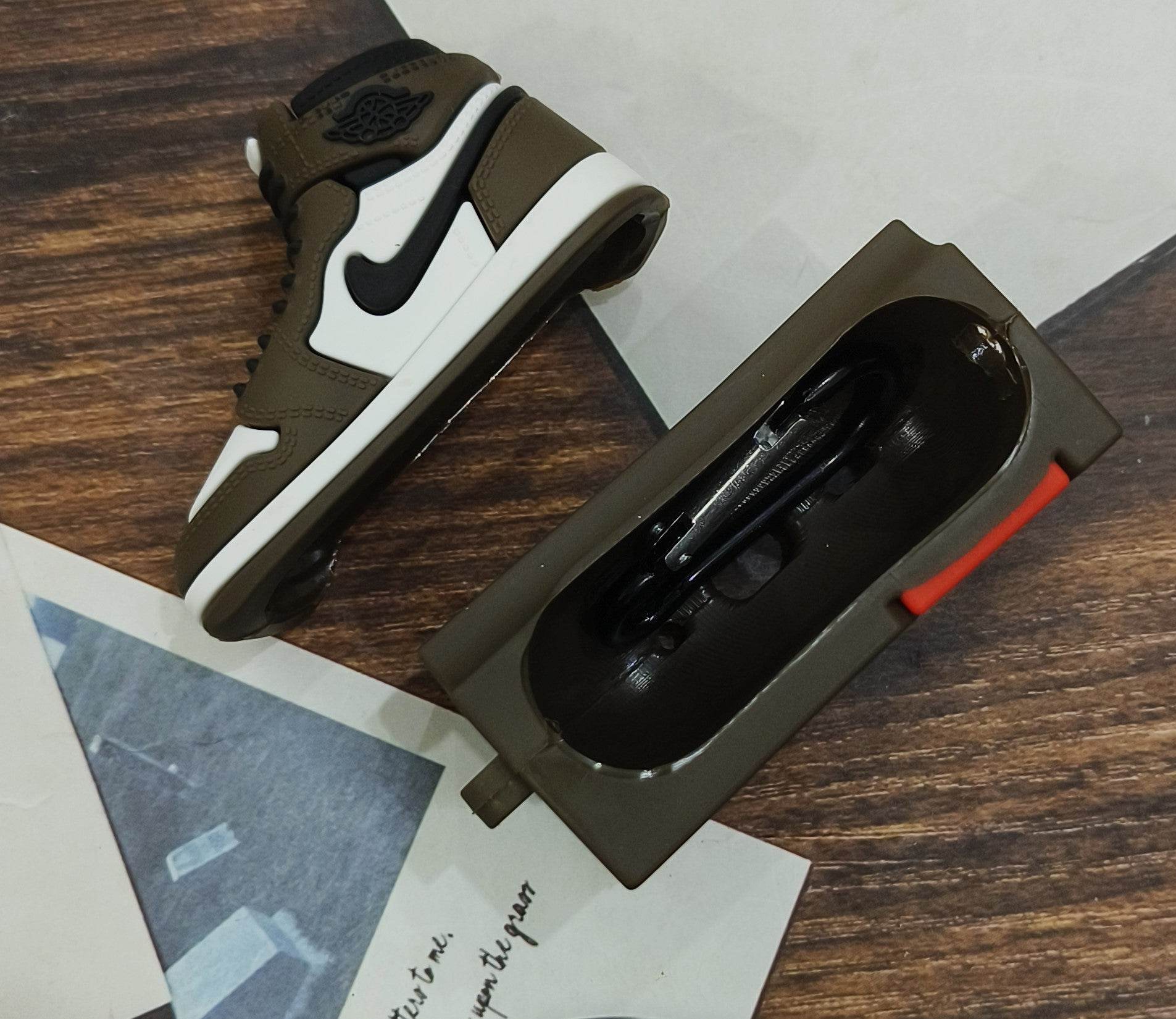 Airpods Pro 2 Sneaker Style Shoe Box Case Cover - Brown - Guleel