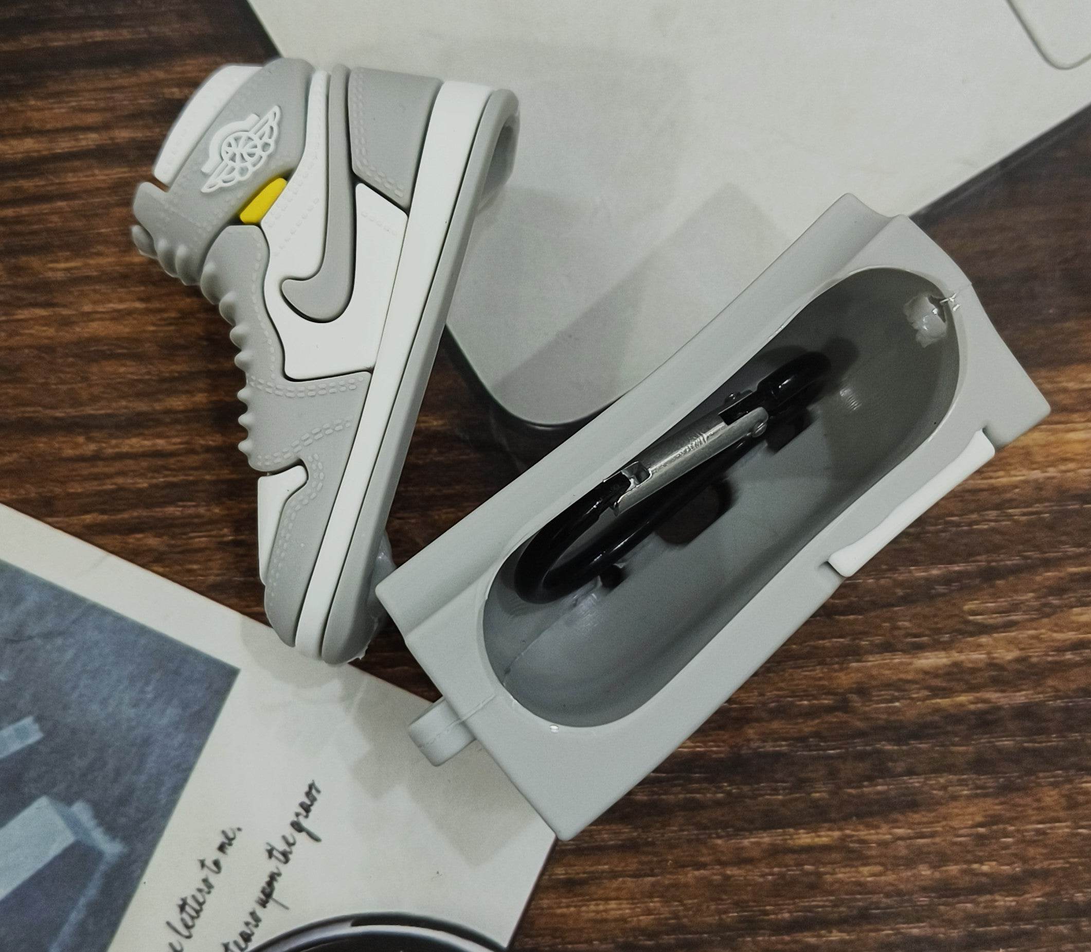 Airpods Pro Sneaker Style Shoe Box Case Cover - Light Grey - Guleel