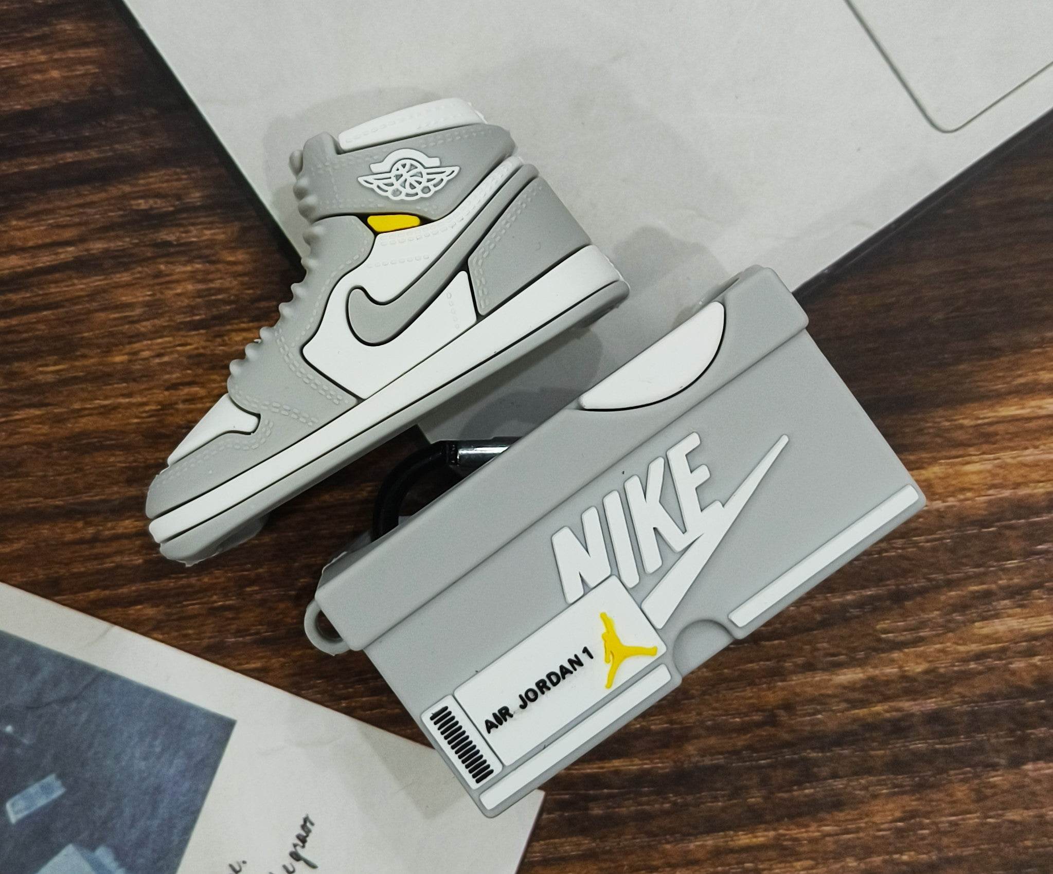 Airpods Pro 2 Sneaker Style Shoe Box Case Cover - Light Grey - Guleel