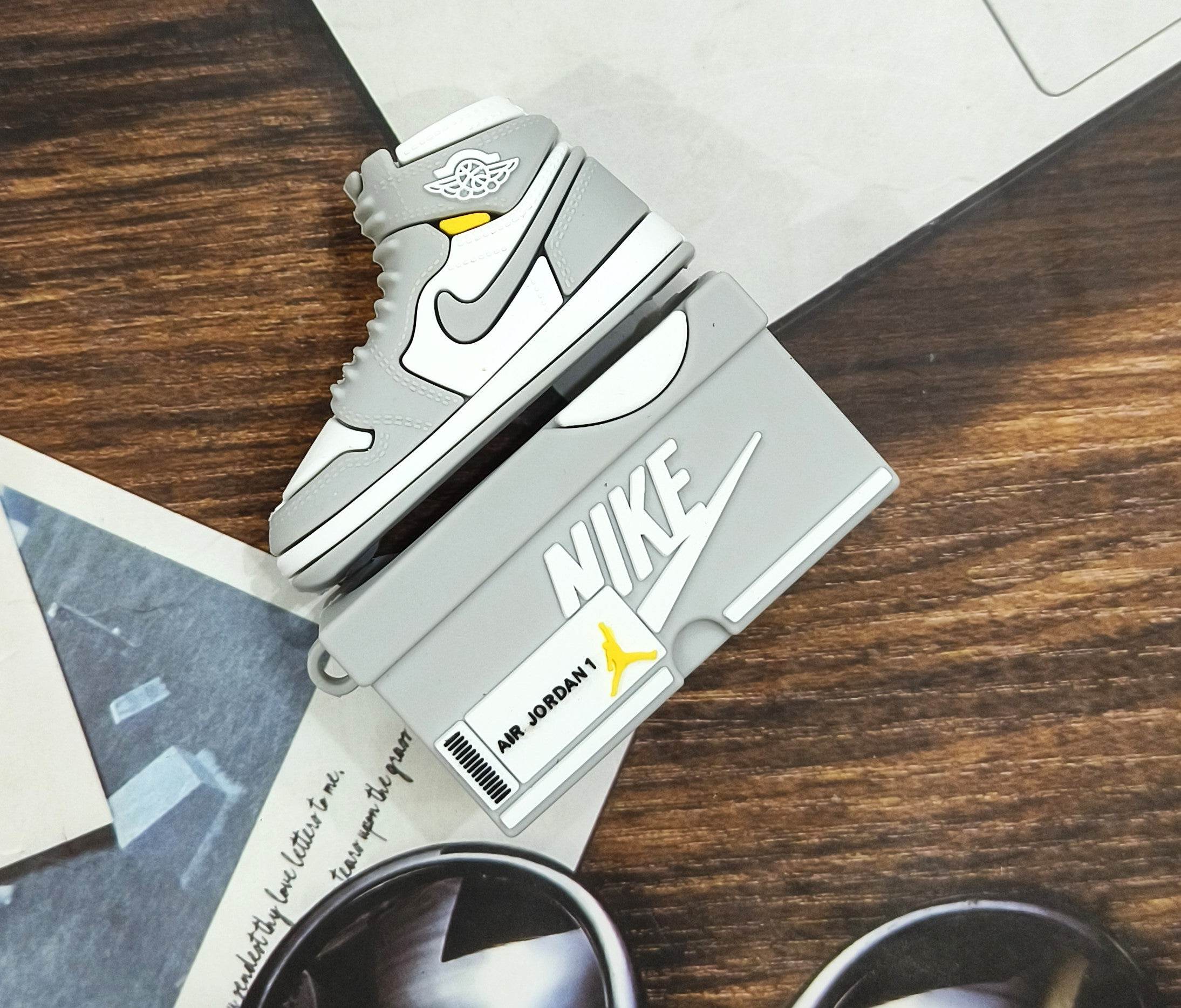 Airpods Pro 2 Sneaker Style Shoe Box Case Cover - Light Grey - Guleel