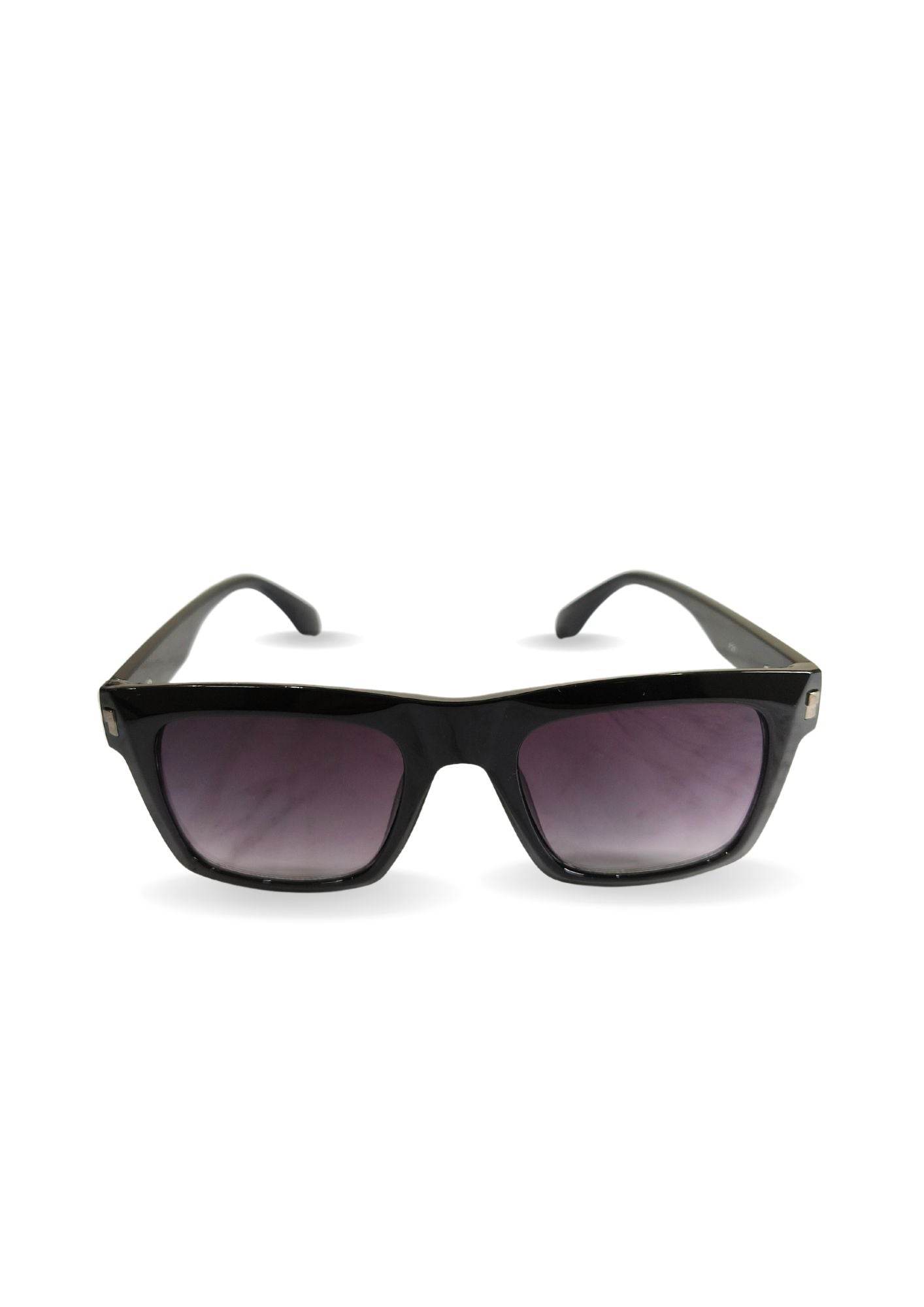 EYEWEAR Unisex Adult Stylish Bold Look Framed Sunglasses - Black - Guleel