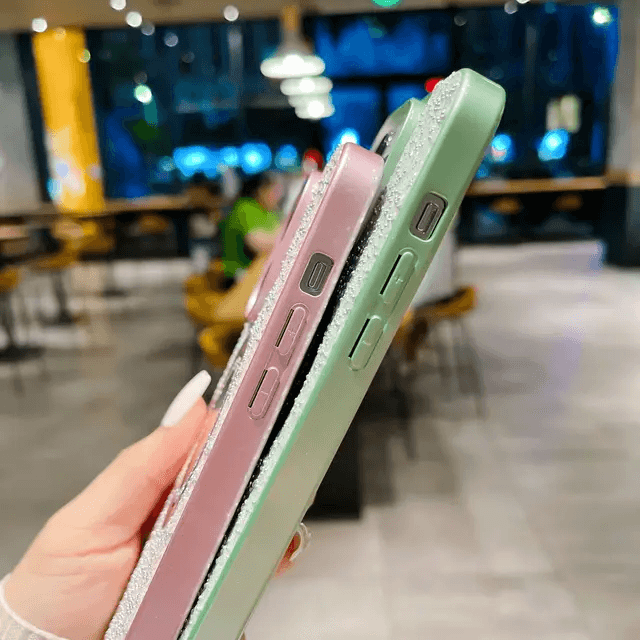 Premium Glitter Diamond Logo Cut Case - Guleel