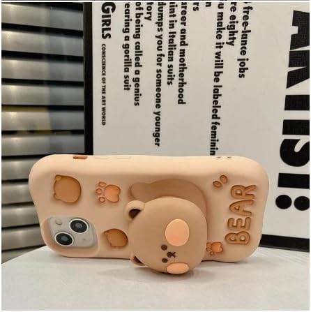 3D Cute Cartoon Teddy Bear Silicone Case - Guleel