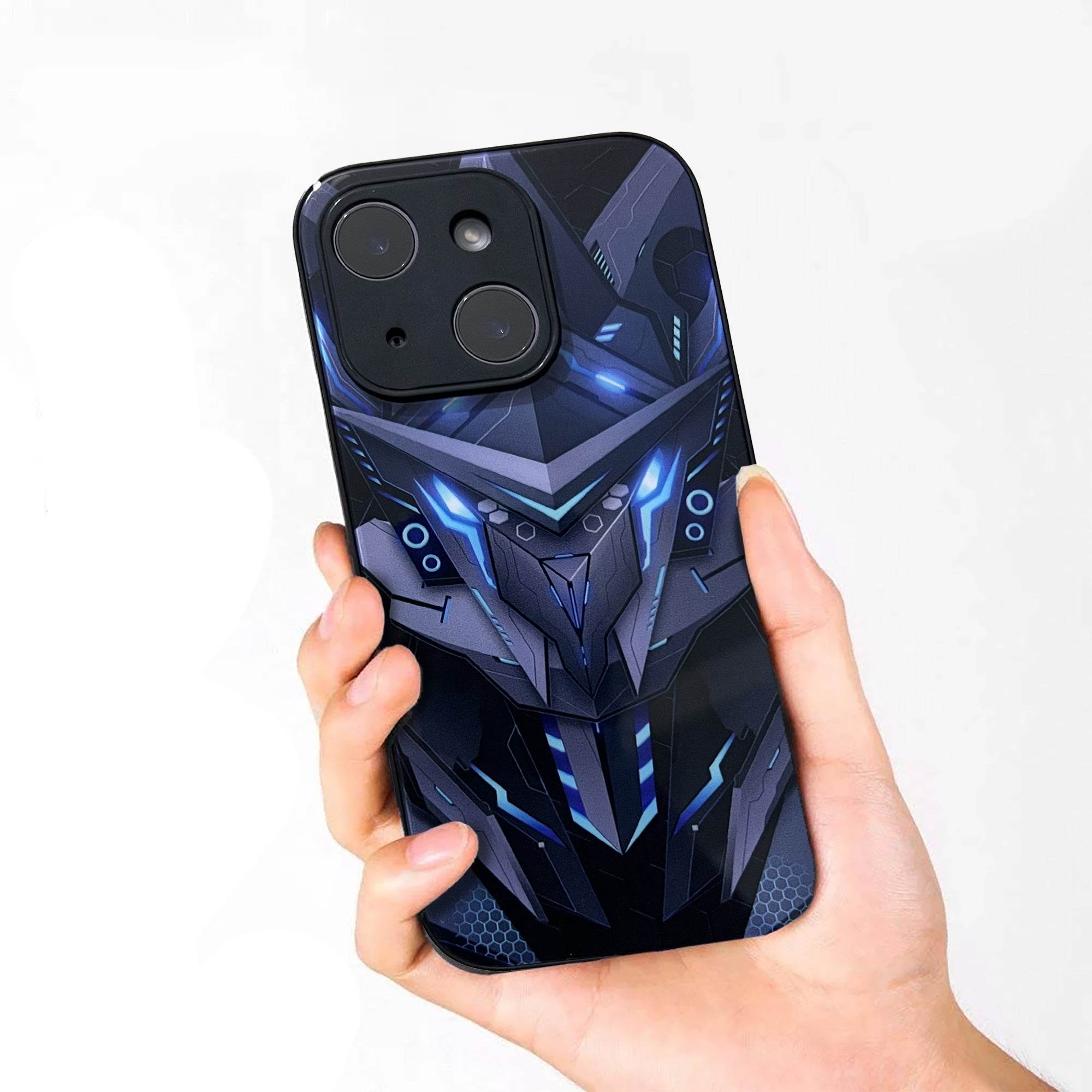 iPhone 14 Premium Led Light Shockproof Case - Dragon - Guleel