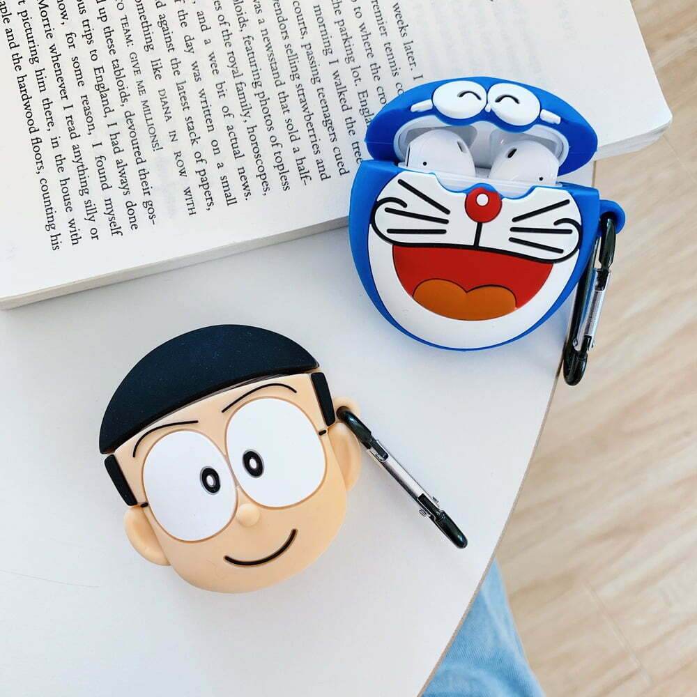 Airpod's 1 Cute Cartoon Silicone Apple Airpod's Case Cover ( Airpods Not Included ) Doraemon - Guleel