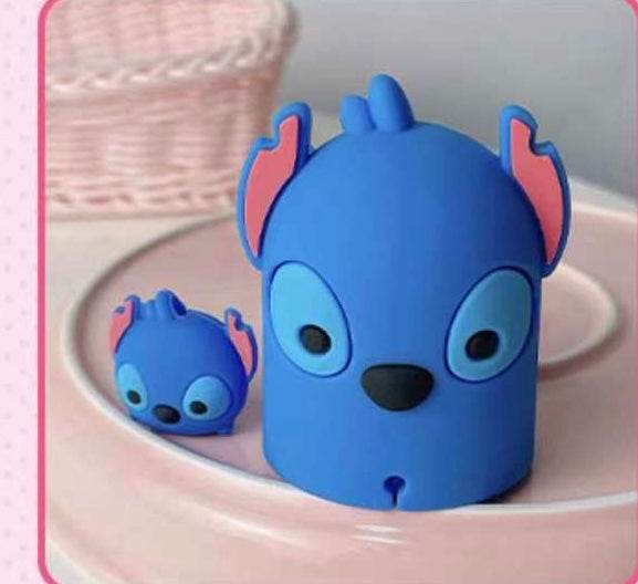 Silicone Cartoon Apple Watch Charging Case Cover - Blue Monster - Guleel