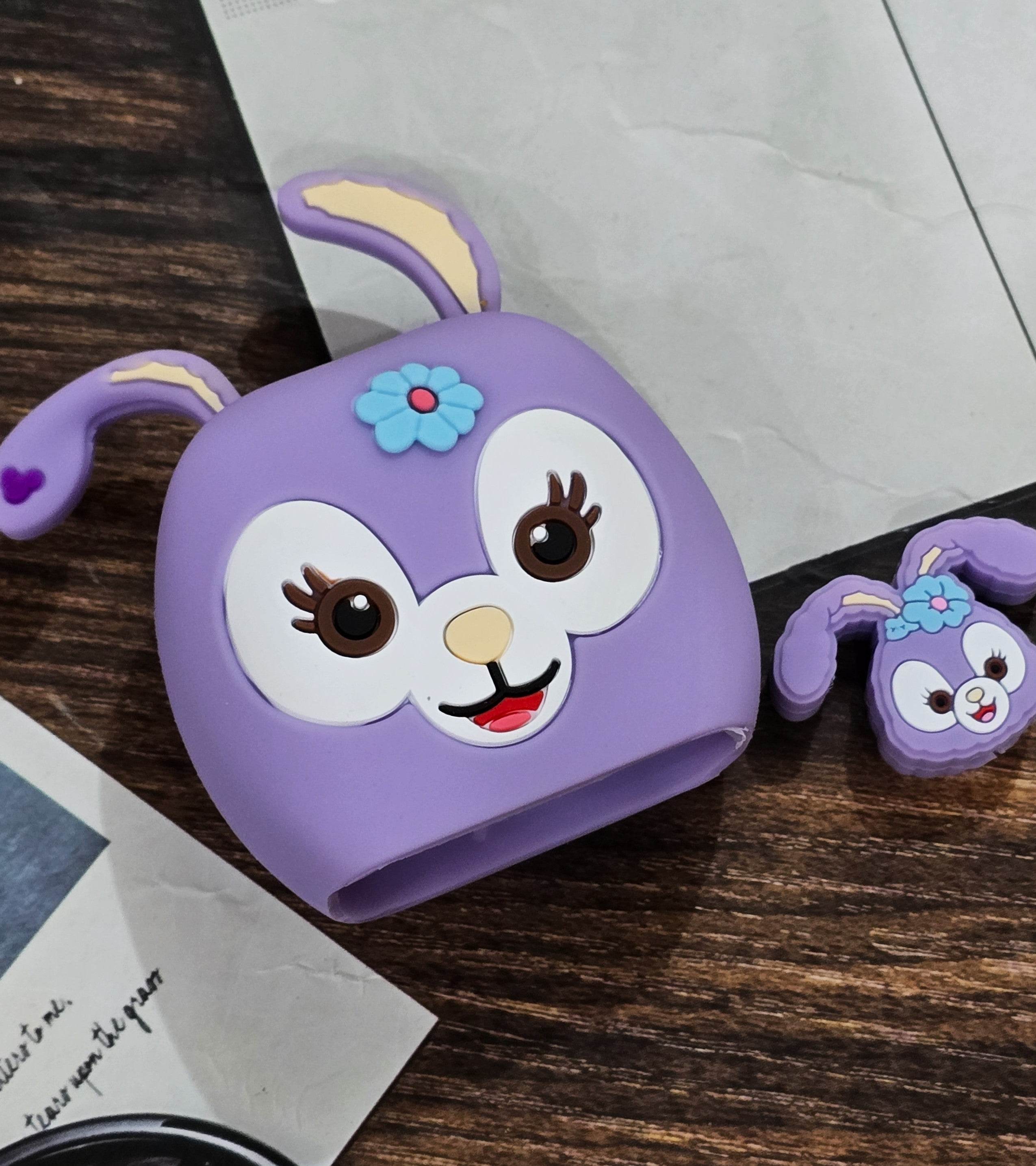 Samsung Cartoon Charger Case Cover for 25W Chargers - Lavender (With Wire Cover) - Guleel