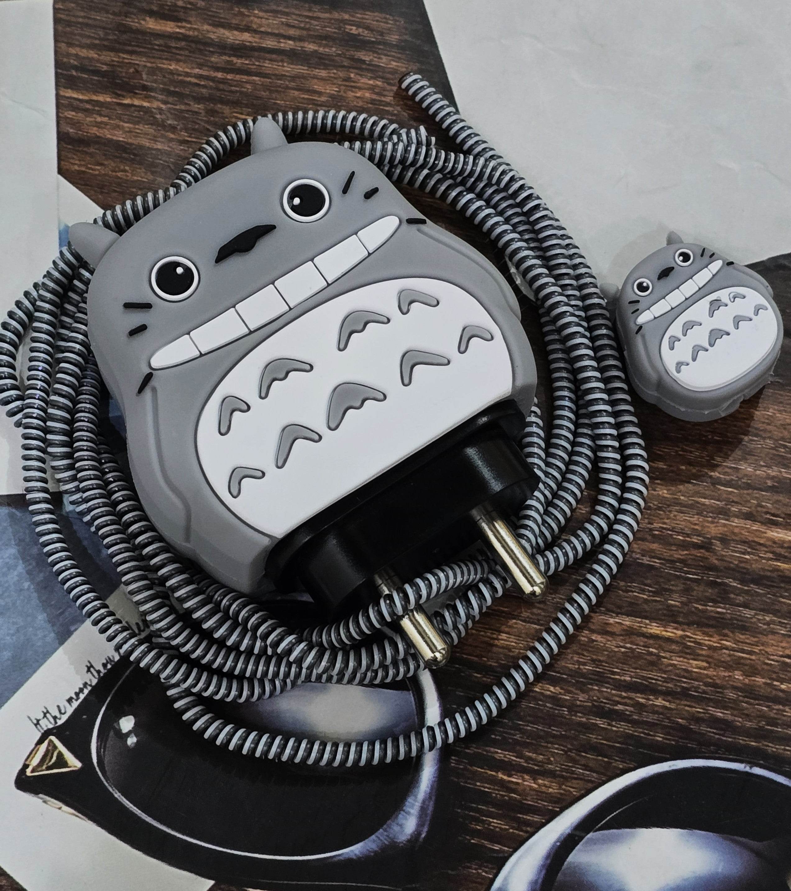 Samsung Cartoon Charger Case Cover for 25W Chargers - Grey (With Wire Cover) - Guleel