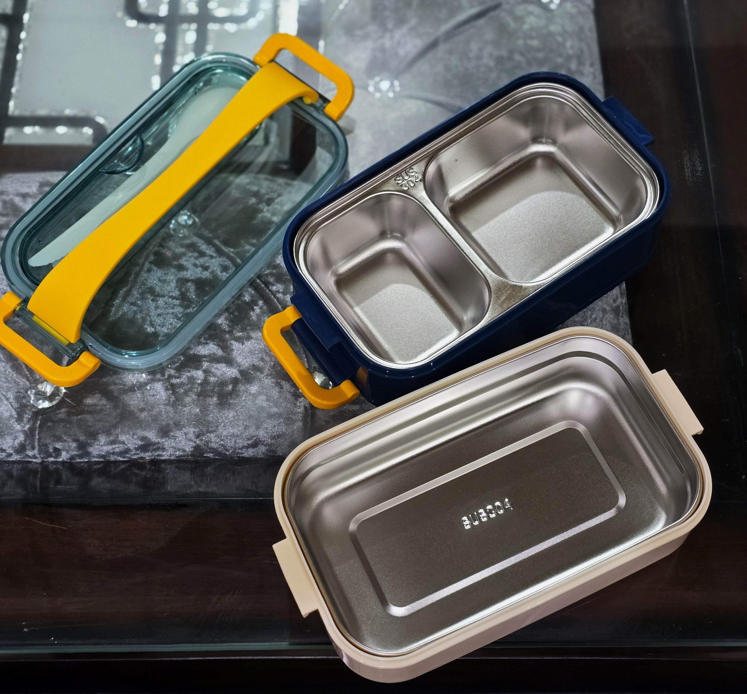 Double-Decker Lunch Box - Blue - Guleel