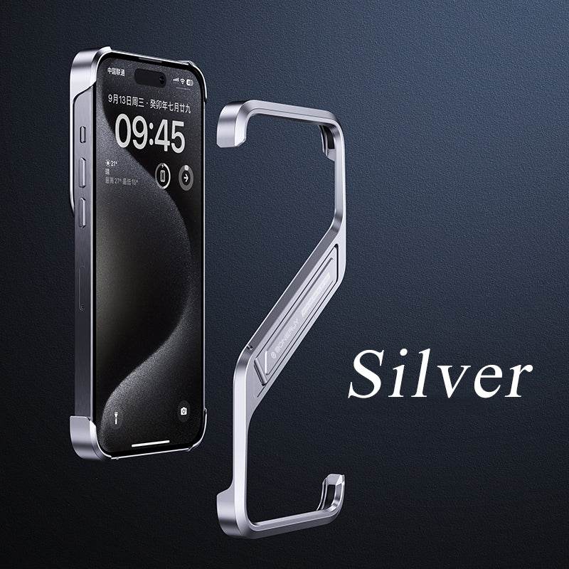Premium Ultra-Thin Metal Bumper Case - Silver - Guleel