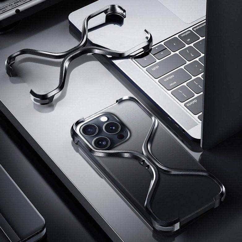 Premium X-Grip Armor Frame Case Cover - Black - Guleel