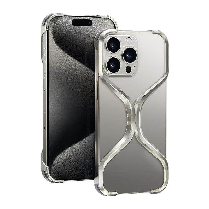 Premium X-Grip Armor Frame Case Cover - Titanium Grey - Guleel