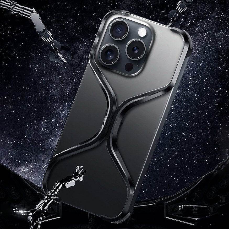 Premium X-Grip Armor Frame Case Cover - Titanium Grey - Guleel