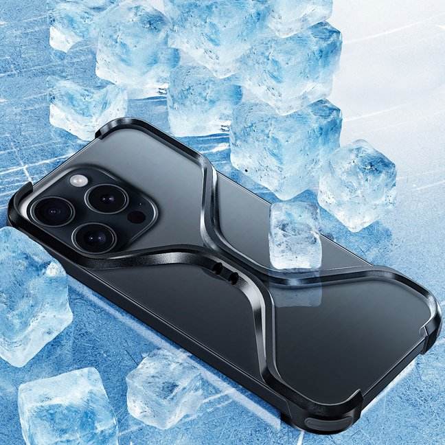 Premium X-Grip Armor Frame Case Cover - Black - Guleel