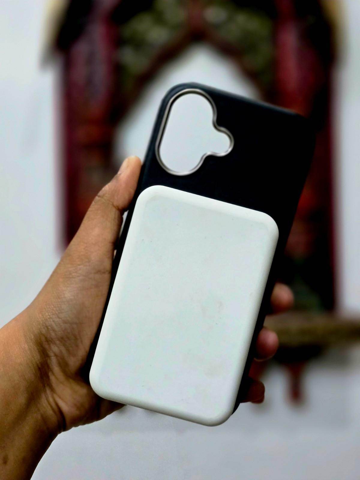 iPhone 16 Plus Leather Finish Magsafe Case - Black - Guleel