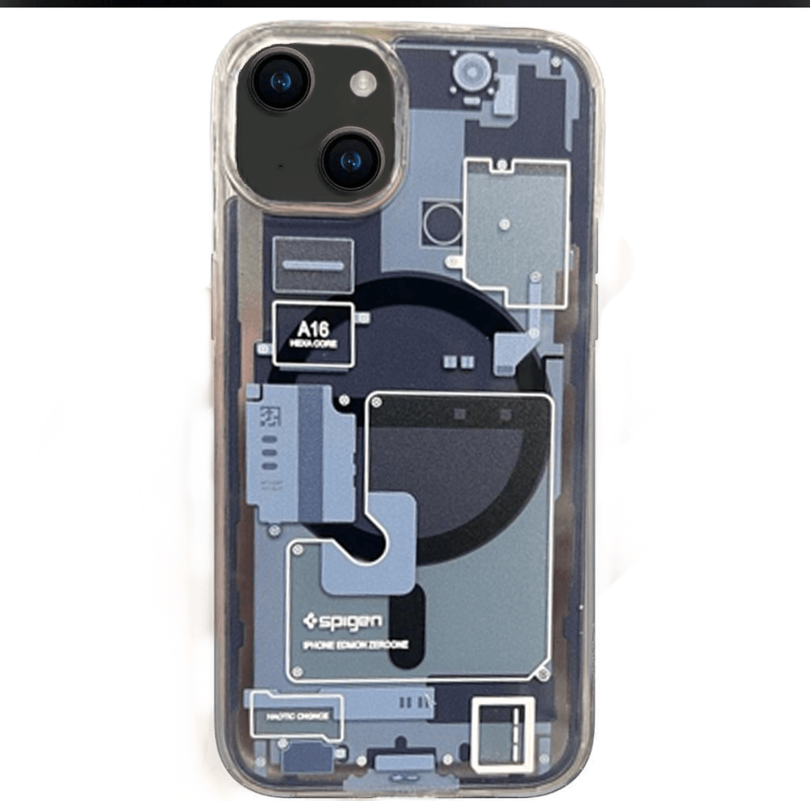 iPhone 13 Premium Magsafe Compatible Shockproof Case Cover - White - Guleel