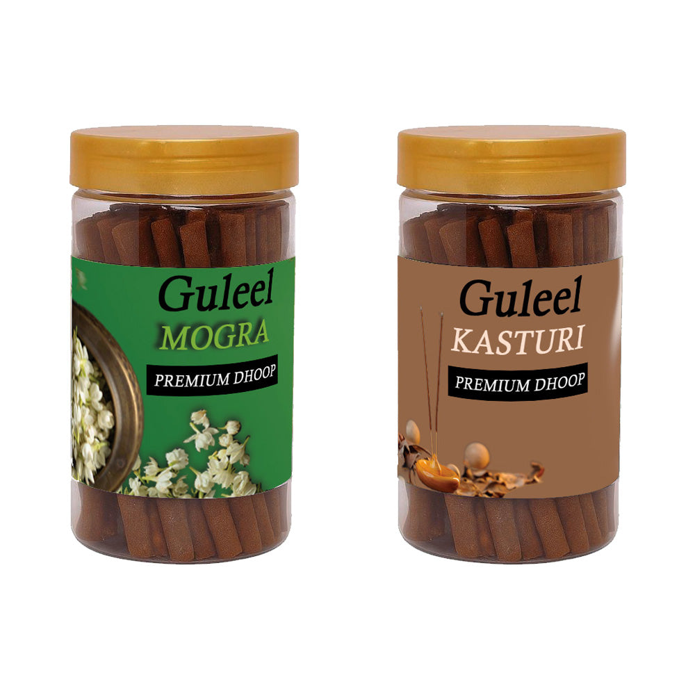 Mogra & Kasturi Flavoured Agarbatti Pack of 2 – Pure Floral Incense Sticks For Puja & Meditation