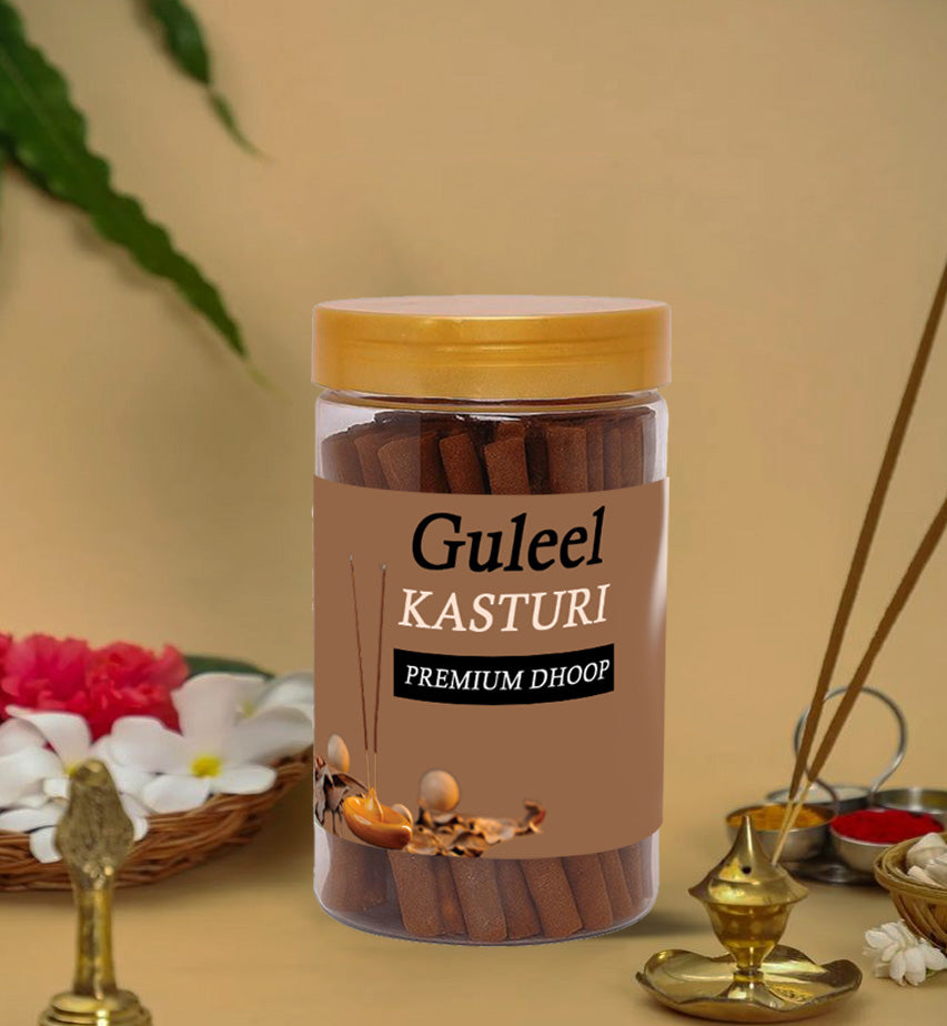 Kasturi & Chandan Flavoured Agarbatti Pack of 2 – Pure Floral Incense Sticks For Puja & Meditation